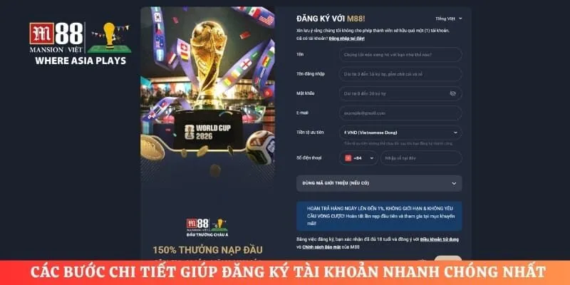 Các bước chi tiết giúp đăng ký tài khoản nhanh chóng nhất
