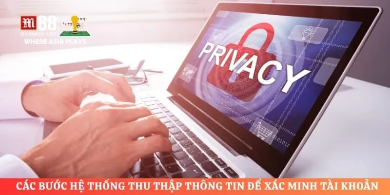 Các bước hệ thống thu thập thông tin để xác minh tài khoản 