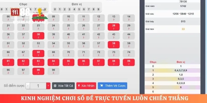 Kinh nghiệm chơi số đề trực tuyến luôn chiến thắng