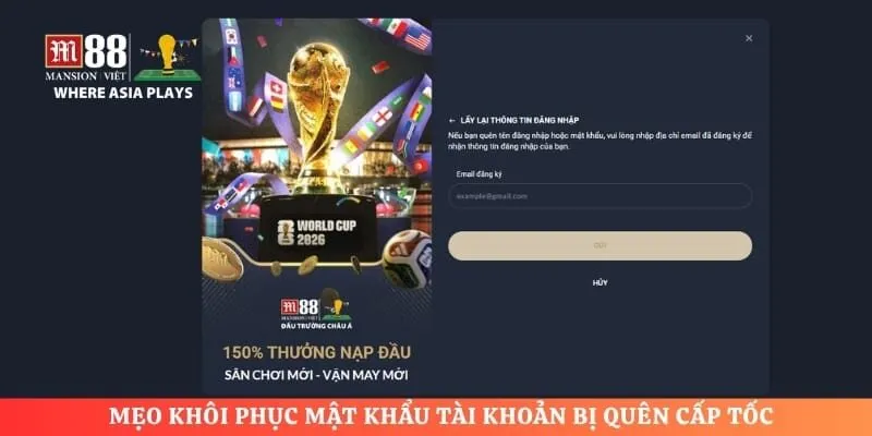 Mẹo khôi phục mật khẩu tài khoản bị quên cấp tốc