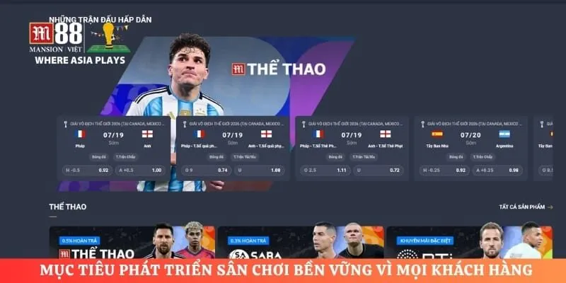Mục tiêu phát triển sân chơi bền vững vì mọi khách hàng
